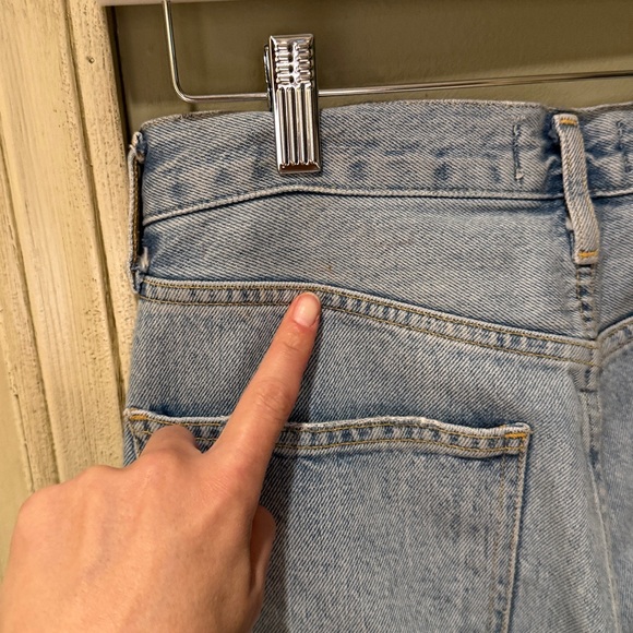 Women’s Agolde 90’s Jeans size 27 button fly cropped denim - Picture 16 of 16